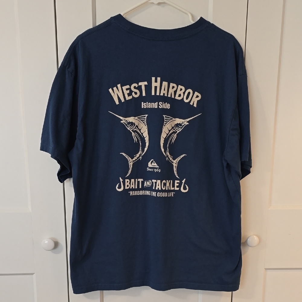 Quiksilver Waterman Navy Graphic Tee